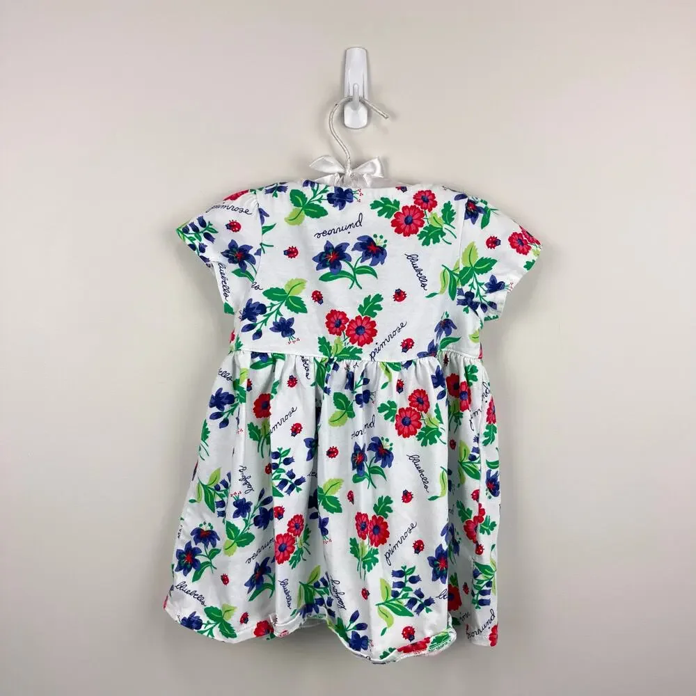 Vintage 90s Animations Floral Garden Dress 3T
